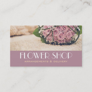 Flower Shop Delivery Florist Business Card