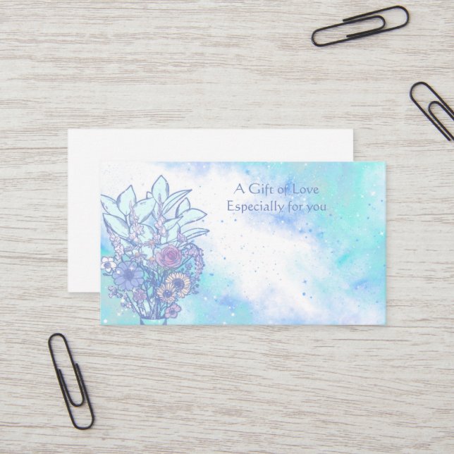 Flower Shop Flower Gift  Business Card (Front/Back In Situ)