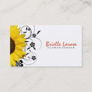 Flower Shop II Sunflower Business Card