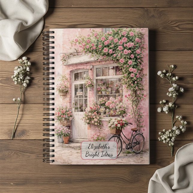 Flower Shop with Bicycle Notebook (Creator Uploaded)