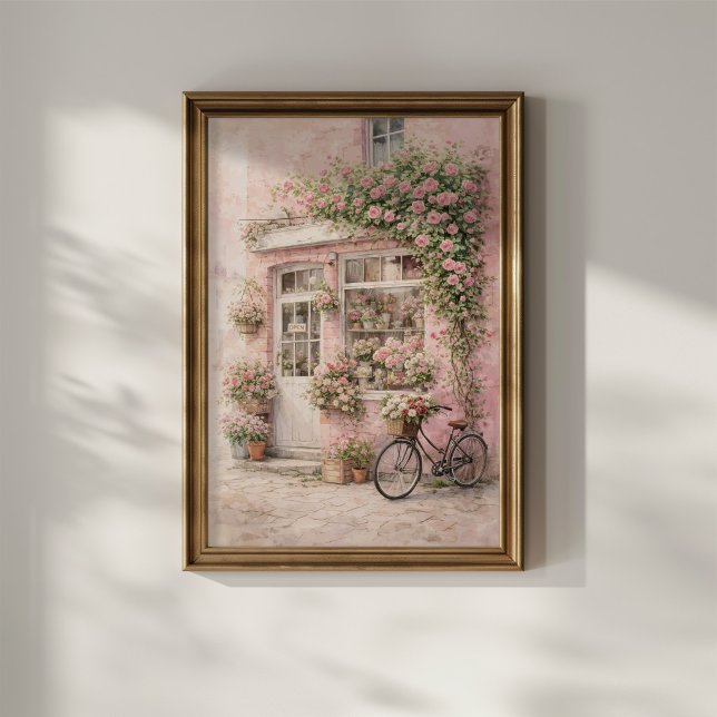 Flower Shop with Bicycle Poster (Creator Uploaded)