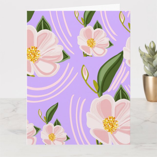 Flower shower greeting card  (Small Plant)
