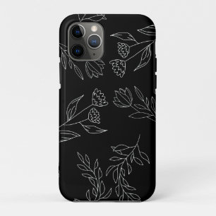 Flower silhouette pattern Case-Mate iPhone case
