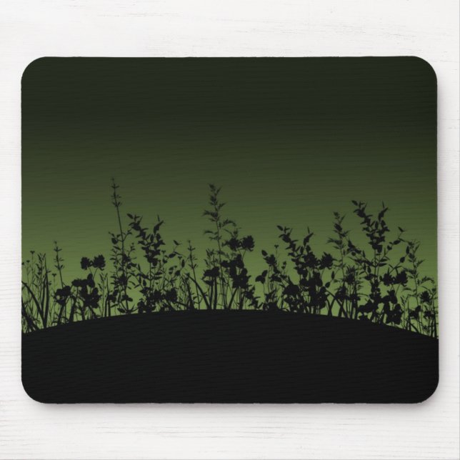Flower Silhouettes Mouse Pad (Front)