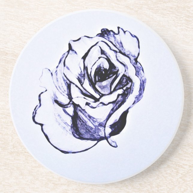 Flower Sketch Coaster (Front)