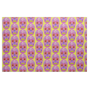 Flower Skull 2 Fabric