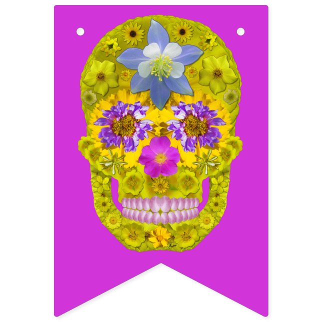 Flower Skull 3 Bunting (First Flag)