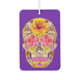 Flower Skull 4-Tropical Car Air Freshener