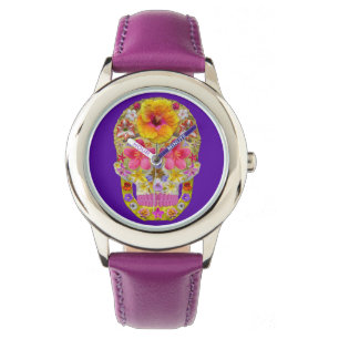 Flower Skull 4 - Tropical Watch