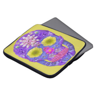 Flower Skull 5 Laptop Sleeve