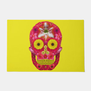 Flower Skull 6 Doormat