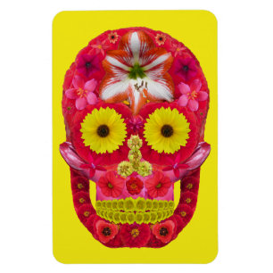Flower Skull 6 Magnet