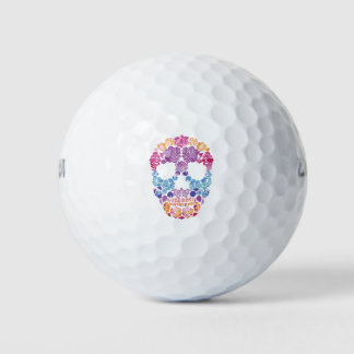 Flower Skull, Sugar-skull Golf Balls