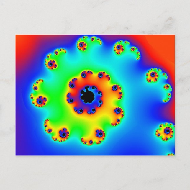 Flower Spiral 1 Postcard (Front)