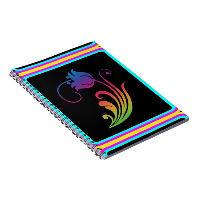 Flower Spiral Notebook (Right Side)