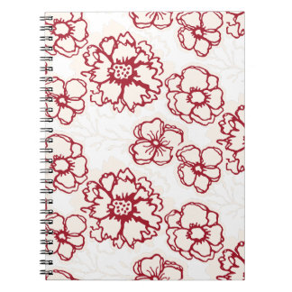 Flower Spiral Notebooks for Artists