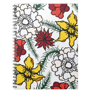 Flower Spiral Notebooks for Nature Lovers
