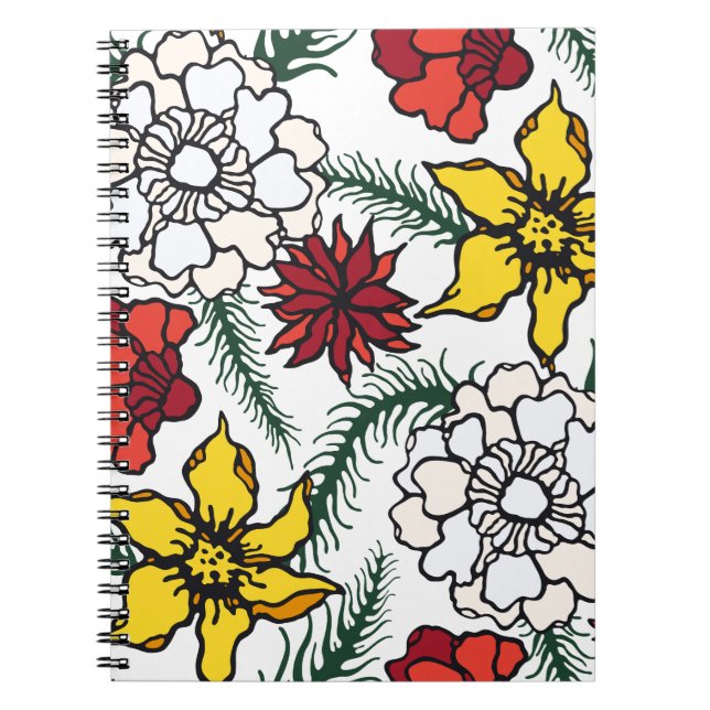 Flower Spiral Notebooks for Nature Lovers (Front)
