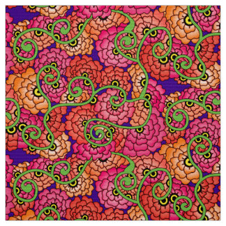 Flower Spirals - Warm Fabric