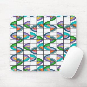 Flower Splits Mouse Pad