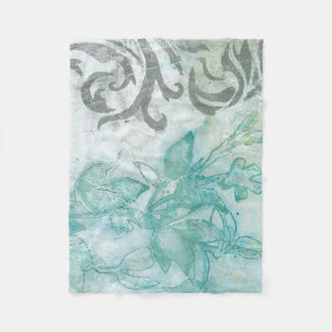 Flower Spray II Fleece Blanket