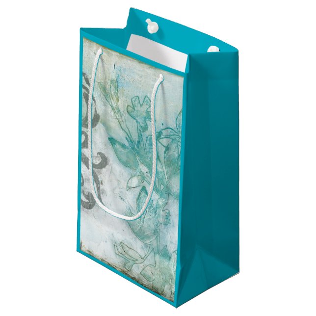 Flower Spray II Small Gift Bag (Front Angled)
