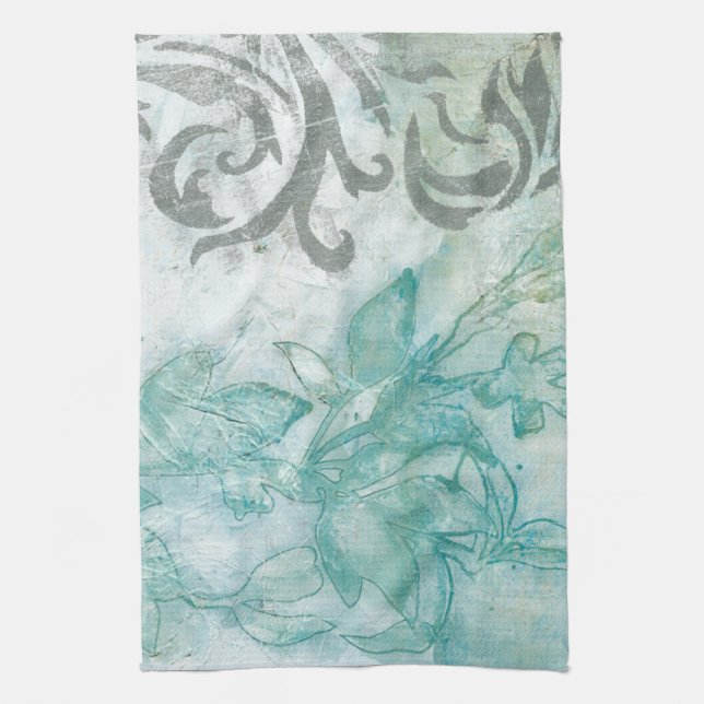 Flower Spray II Tea Towel (Vertical)