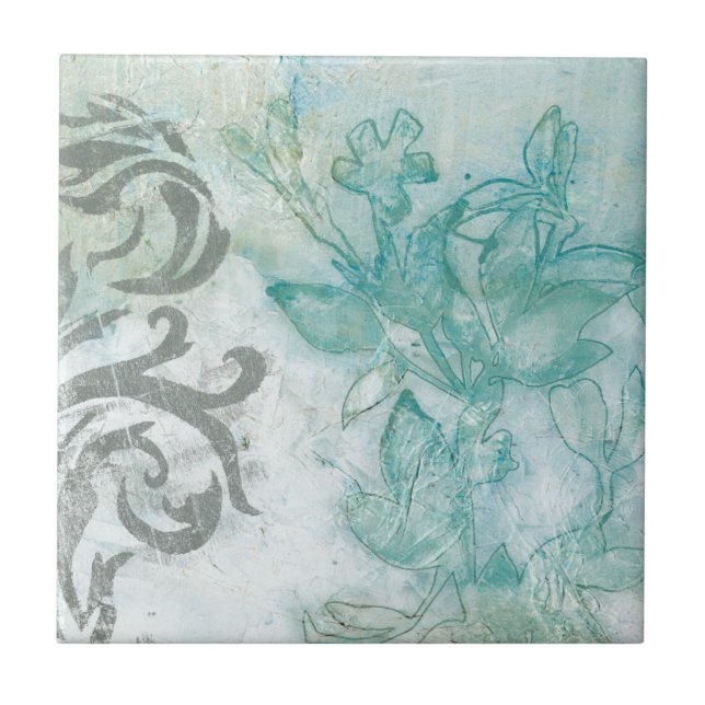 Flower Spray II Tile (Front)