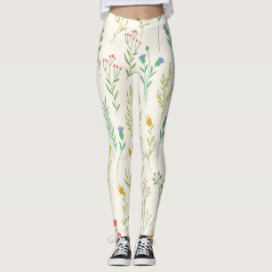 Flower Spring Blooming Floral Leggings