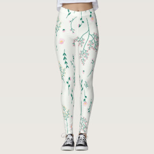 Flower Spring Blooming Floral Leggings