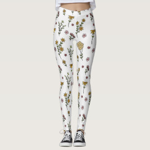 Flower Spring Blooming Floral Leggings
