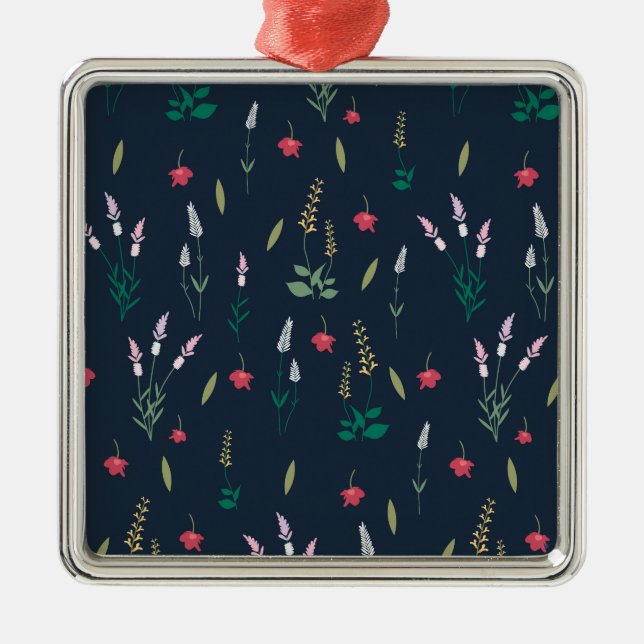 Flower Spring Botanical Floral Metal Tree Decoration (Front)