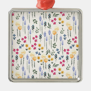 Flower Spring Botanical Floral Metal Tree Decoration