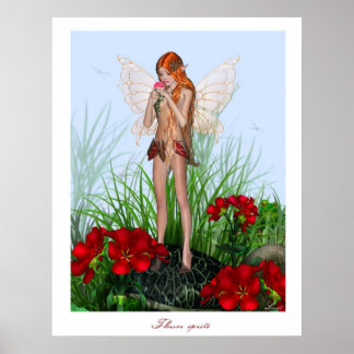 Flower sprite poster