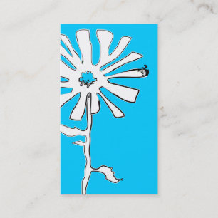 flower squiggles business card