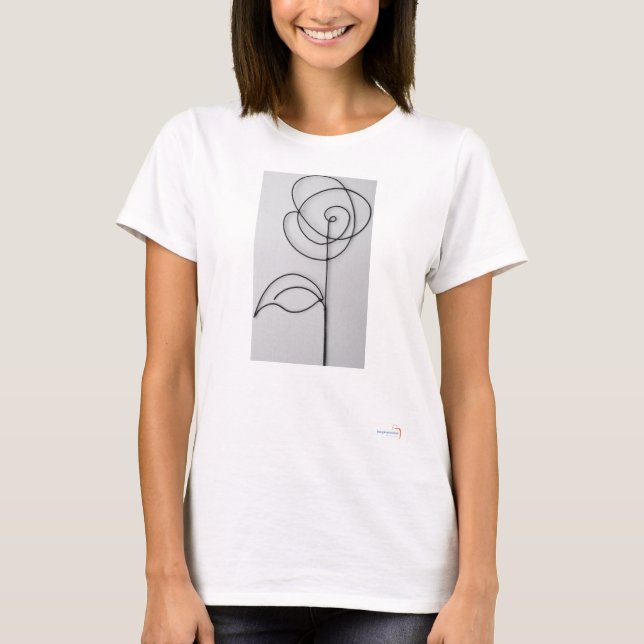 Flower, Stem, Leaves Tee Shirt (Front)