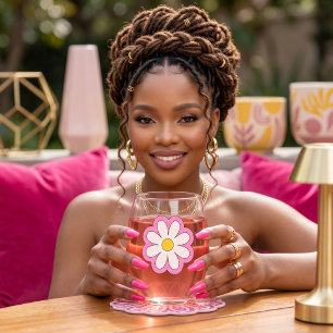Flower Stemless Wine Glass