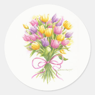 Flower Stickers Tulip Bouquet