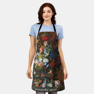 Flower Still Life with Bird's Nest Severin Roesen Apron