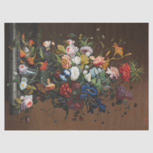 Flower Still Life with Bird's Nest Severin Roesen Tissue Paper