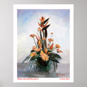 Flower still/Still life of flowers Poster