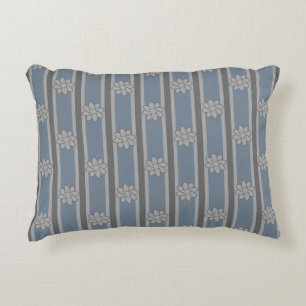 Flower Striped Decorative Cushion