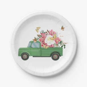 Flower Sublimation Designs Paper Plate