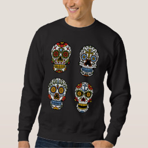 Flower Sugar Skull Souls Day Muertos Day Of Dead H Sweatshirt
