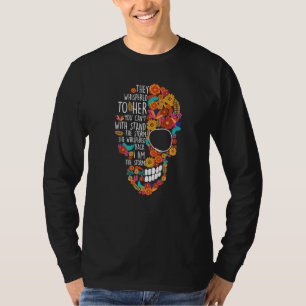 Flower Sugar Skull Souls Day Muertos Day Of Dead H T-Shirt