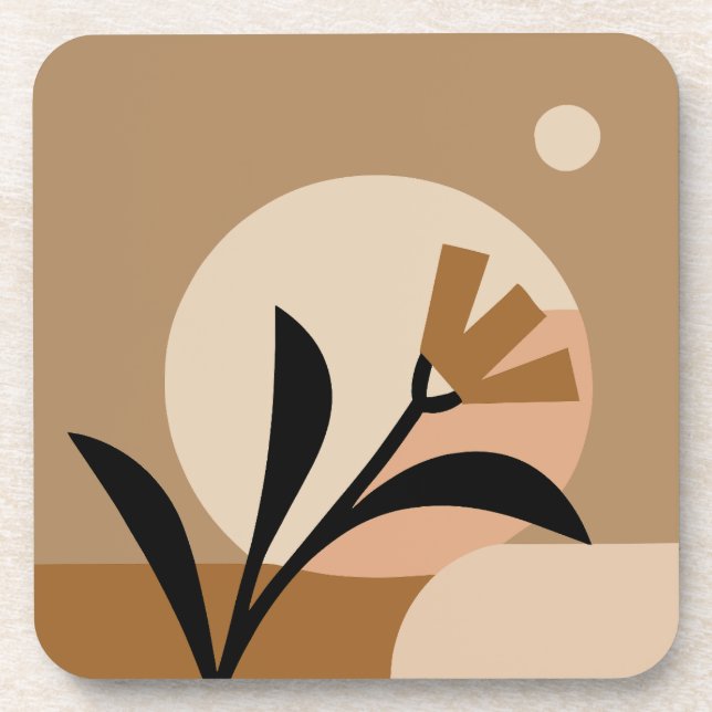 Flower Sun Boho Coaster (Front)