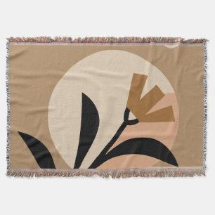 Flower Sun Boho Throw Blanket
