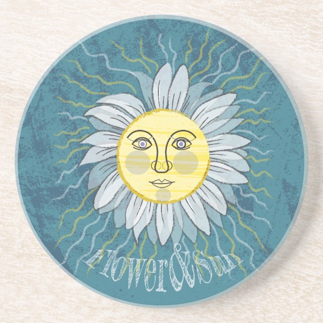 Flower & Sun - Nature Coaster (Front)