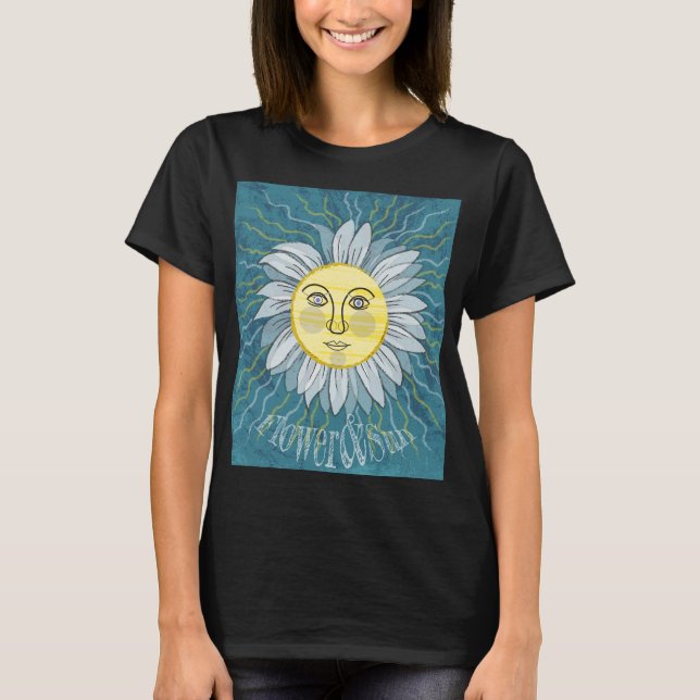 Flower & Sun - Nature T-Shirt (Front)