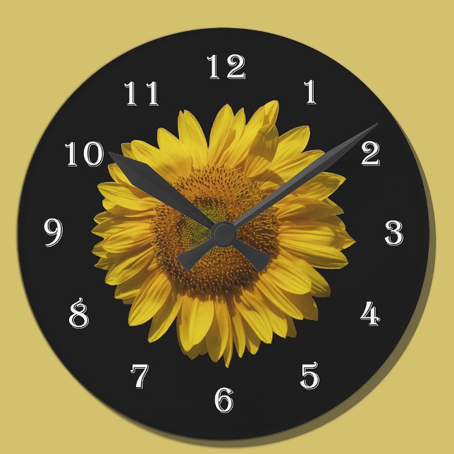Flower Sunflower Wall Clock - Mammoth Sunflower (Creator Uploaded)